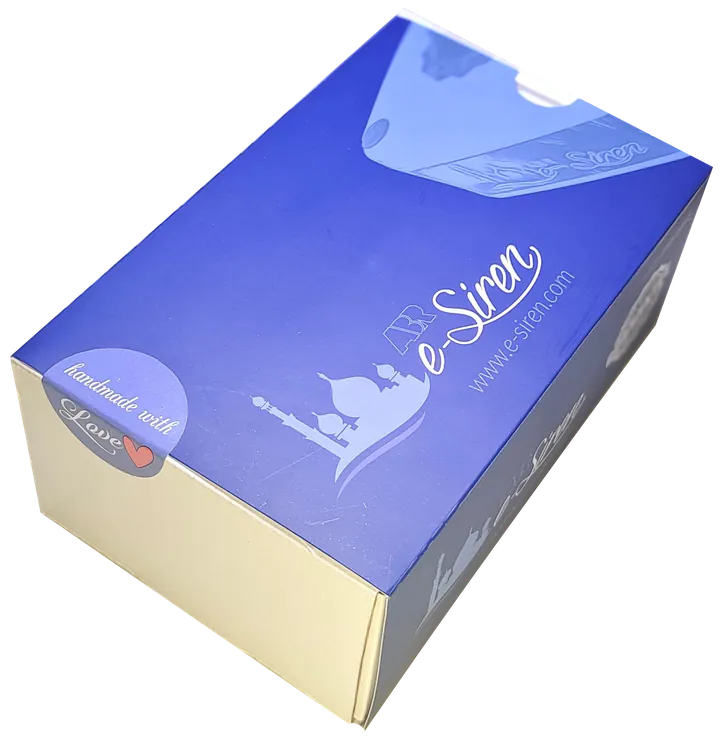 ABR e-Siren Ramzan Siren retail box, handmade with love