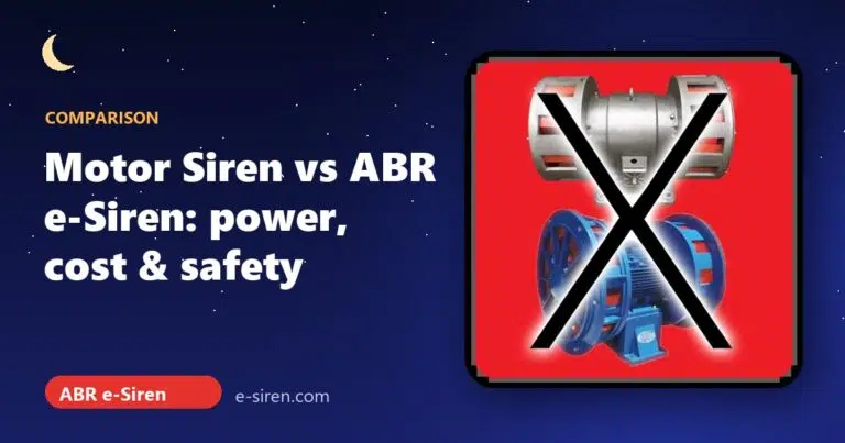 Motor Siren vs Electronic Siren: Power, Maintenance and Real Cost for Masjids